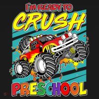 I'm Ready To Crush Preschool Monster Truck Madness Ornament thumb 1