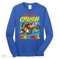 I'm Ready To Crush Preschool Monster Truck Madness Long Sleeve Shirt thumb 0