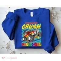 I'm Ready To Crush Preschool Monster Truck Madness Sweatshirt thumb 2