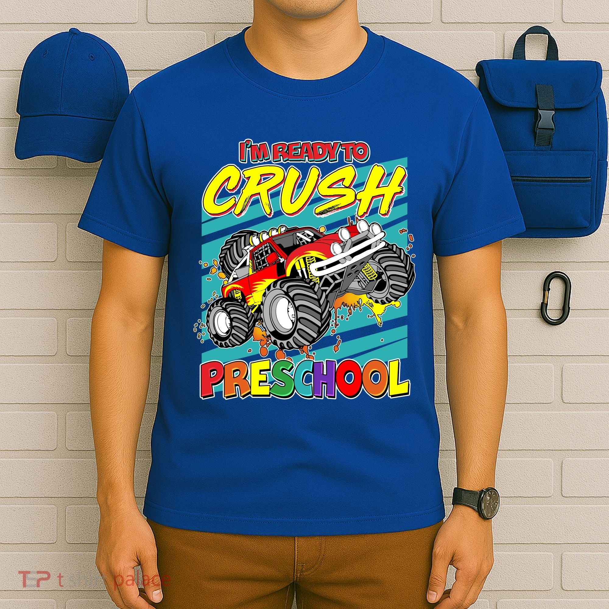 I'm Ready To Crush Preschool Monster Truck Madness T-Shirt