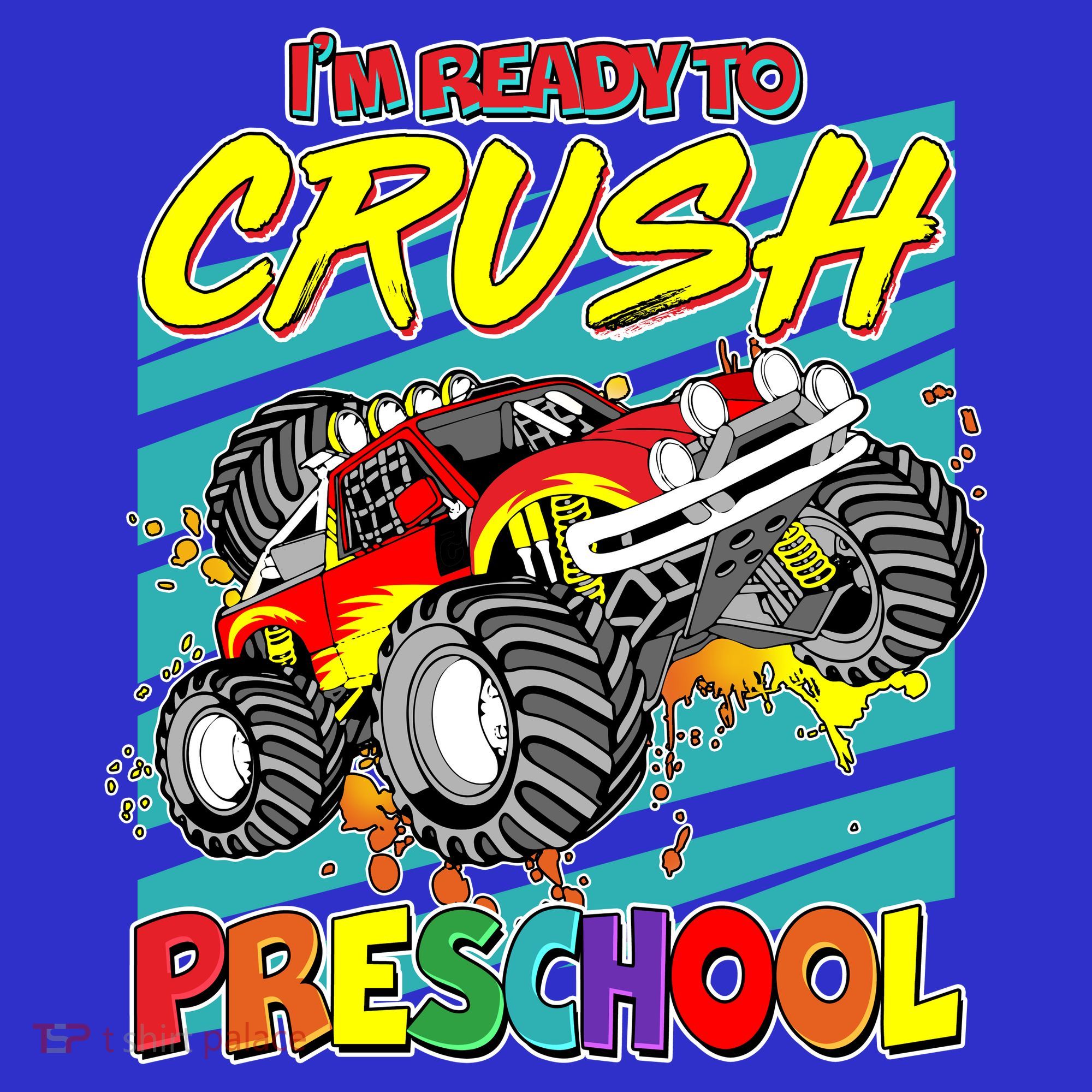 I'm Ready To Crush Preschool Monster Truck Madness Mousepad