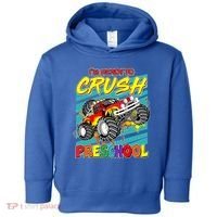 I'm Ready To Crush Preschool Monster Truck Madness Toddler Hoodie thumb 0