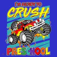 I'm Ready To Crush Preschool Monster Truck Madness Tank Top thumb 6