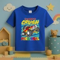 I'm Ready To Crush Preschool Monster Truck Madness Toddler T-Shirt thumb 3