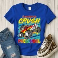 I'm Ready To Crush Preschool Monster Truck Madness Women's T-Shirt thumb 3