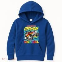 I'm Ready To Crush Preschool Monster Truck Madness Kids Hoodie thumb 0