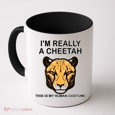 I'm Really A Cheetah Human Costume Coffee Mug
