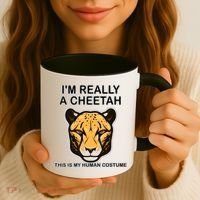 I'm Really A Cheetah Human Costume Coffee Mug thumb 3