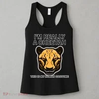 I'm Really A Cheetah Human Costume Women's Tank Top thumb 3