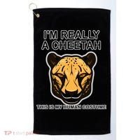 I'm Really A Cheetah Human Costume Golf Towel thumb 0