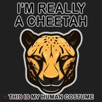 I'm Really A Cheetah Human Costume Golf Towel thumb 3