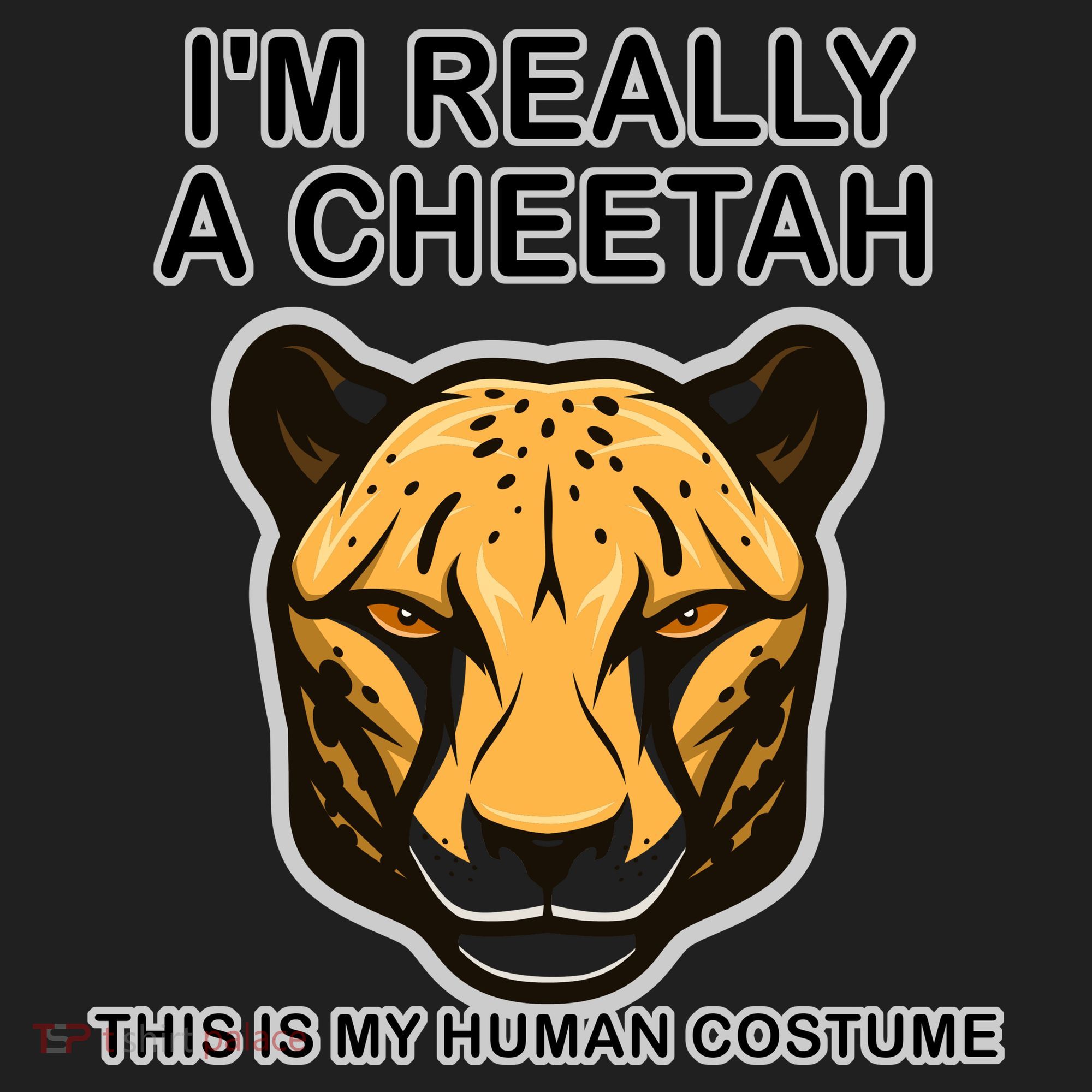 I'm Really A Cheetah Human Costume Golf Towel