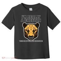 I'm Really A Cheetah Human Costume Toddler T-Shirt thumb 0