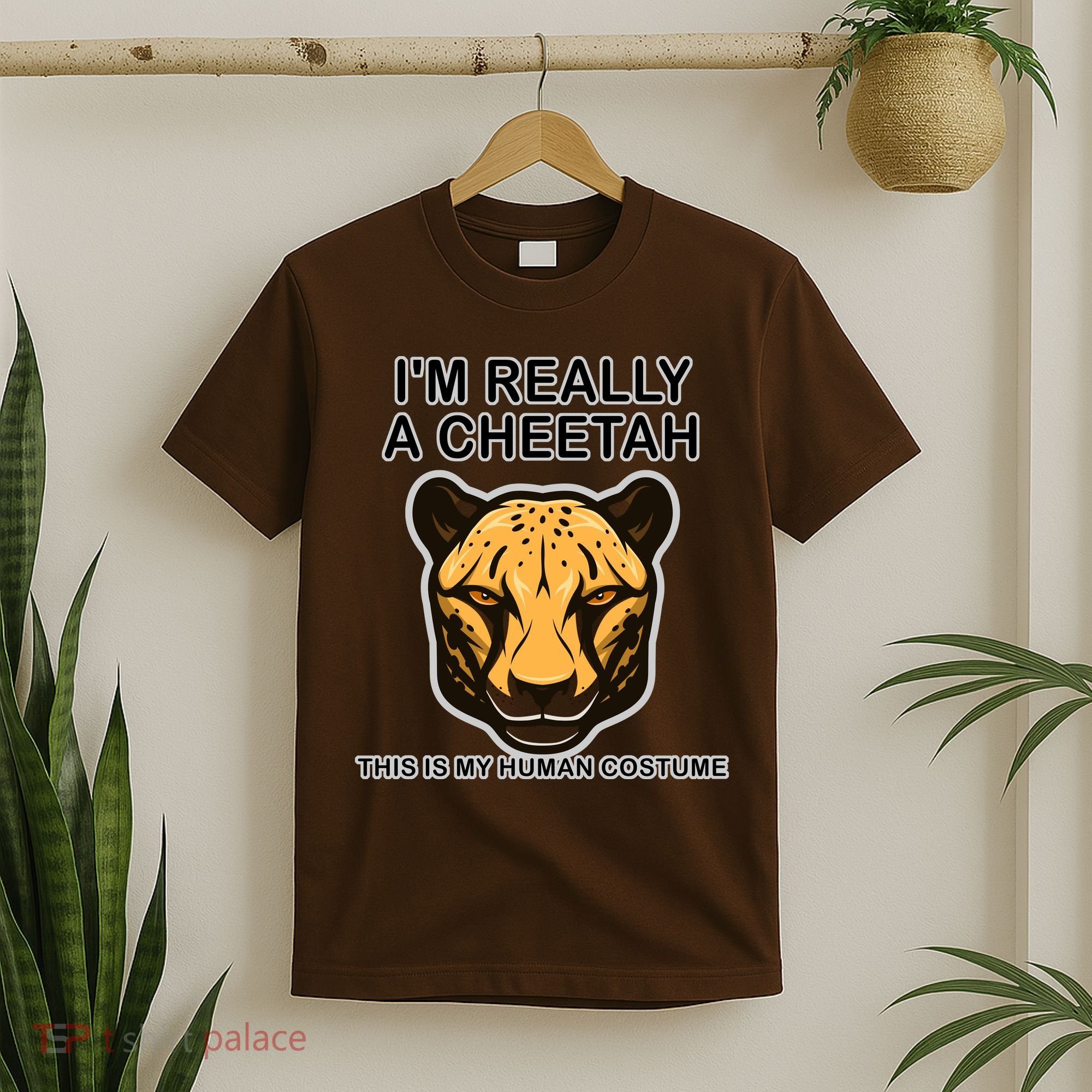 I'm Really A Cheetah Human Costume T-Shirt
