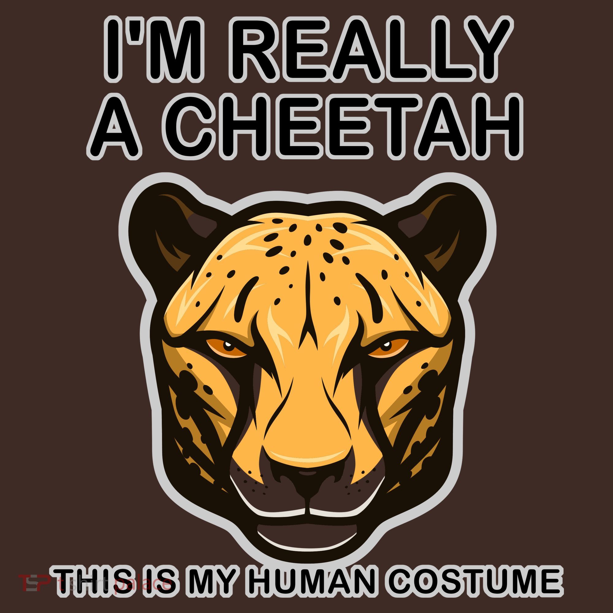 I'm Really A Cheetah Human Costume Coaster