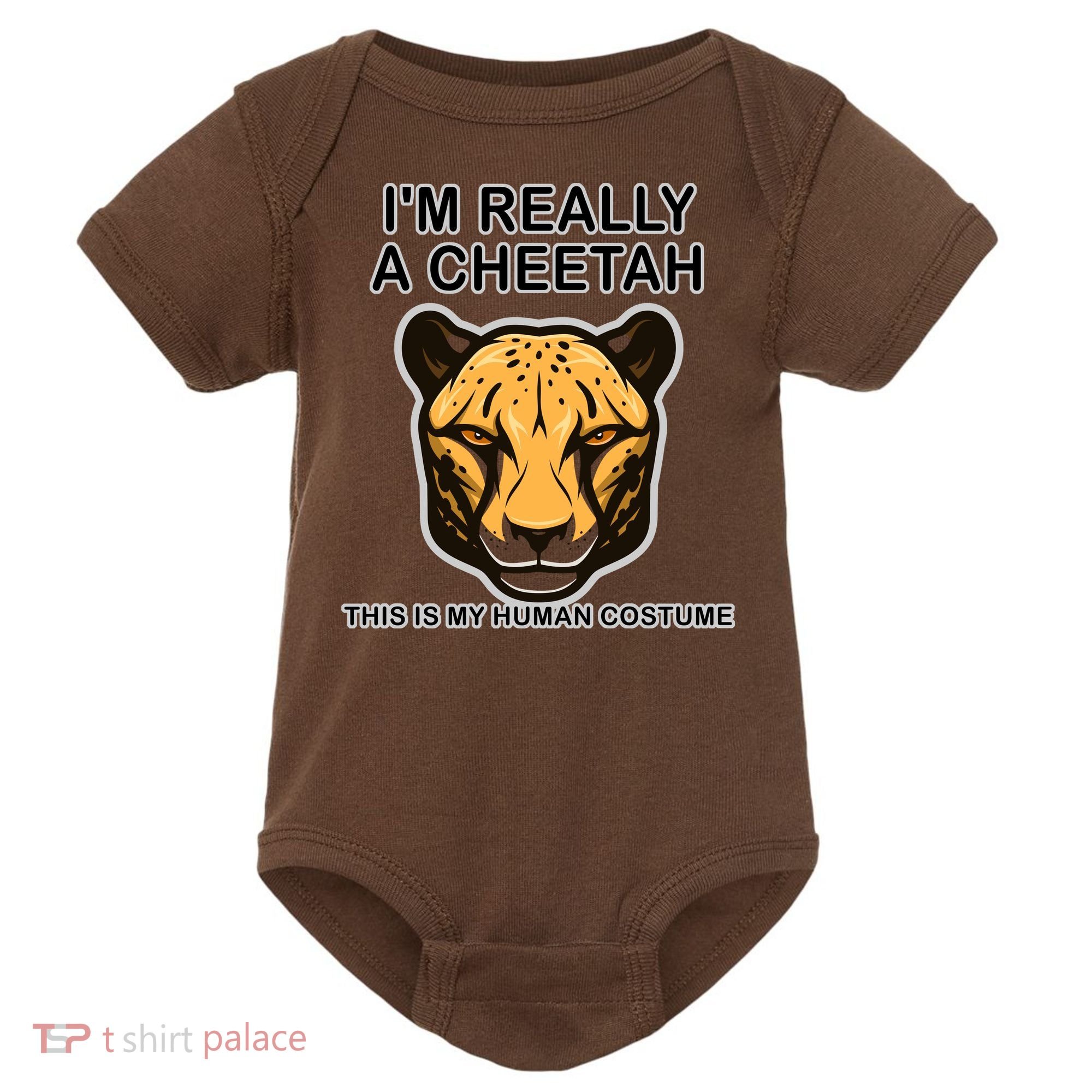 I'm Really A Cheetah Human Costume Baby Bodysuit