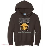 I'm Really A Cheetah Human Costume Kids Hoodie thumb 0