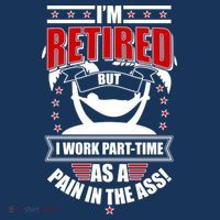 I'm Retired But I Work Part Time As A Pain In The Ass Women's Hoodie thumb 2