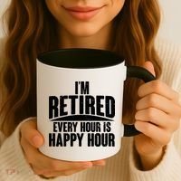 I'm Retired Every Hour is Happy Hour Coffee Mug thumb 3
