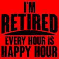 I'm Retired Every Hour is Happy Hour Santa Hat thumb 1