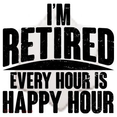 I'm Retired Every Hour is Happy Hour Ceramic Ornament
