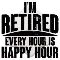 I'm Retired Every Hour is Happy Hour Ceramic Ornament thumb 2