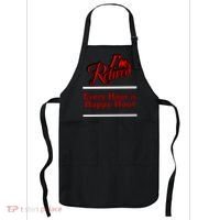 I'm Retired Every Hour Is Happy Hour Funny Apron thumb 0