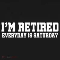 I'm Retired Everyday Is Saturday Toddler Hoodie thumb 2