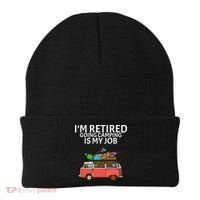 I'm Retired Going Camping Is My Job Beanie thumb 0