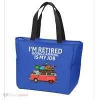 I'm Retired Going Camping Is My Job Tote Bag thumb 3