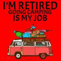 I'm Retired Going Camping Is My Job Santa Hat thumb 1