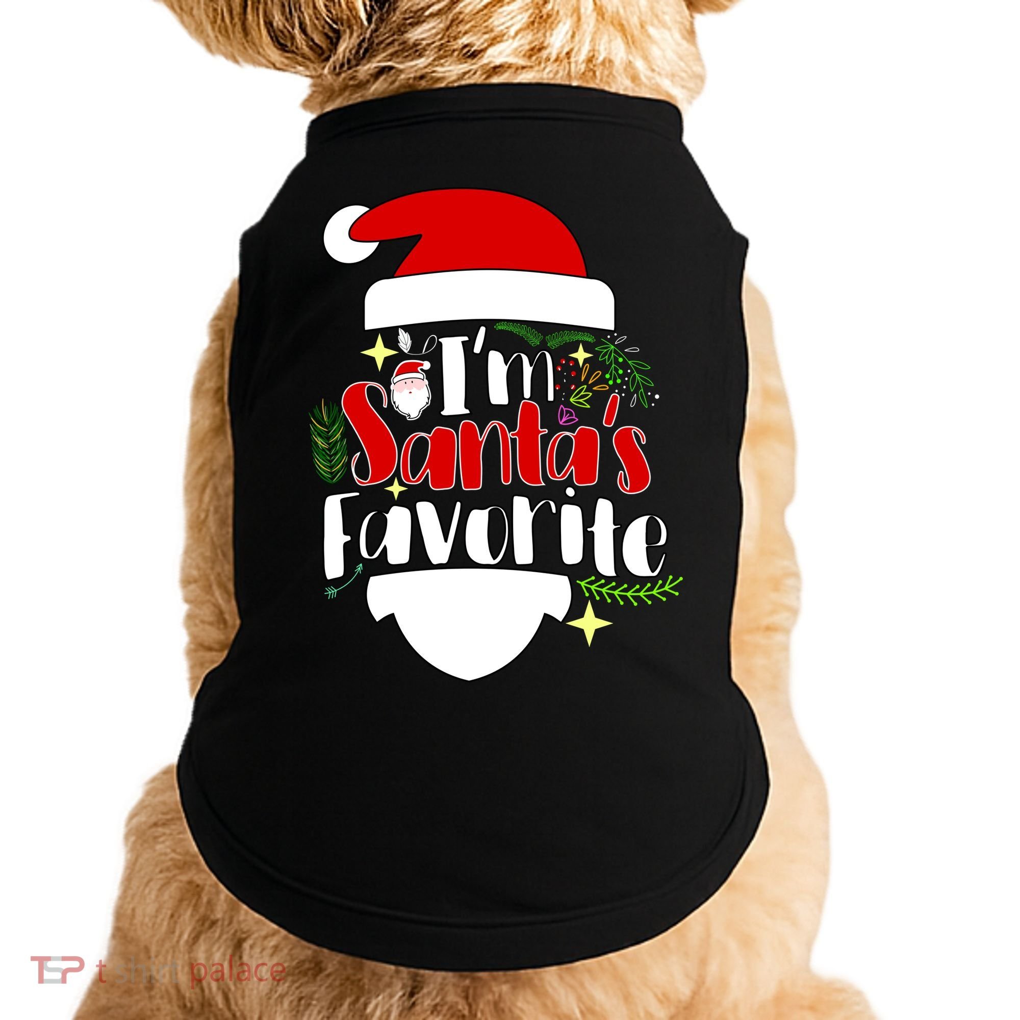 I'm Santa's Favorite Christmas Doggie Tank
