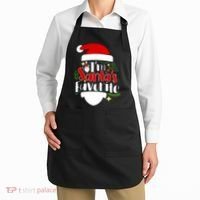 I'm Santa's Favorite Christmas Apron thumb 2