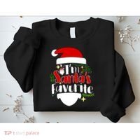 I'm Santa's Favorite Christmas Sweatshirt thumb 2