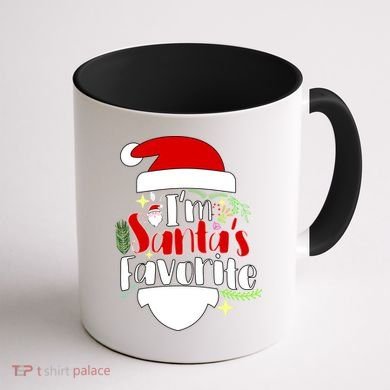 I'm Santa's Favorite Christmas Coffee Mug back
