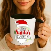 I'm Santa's Favorite Christmas Coffee Mug thumb 3
