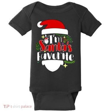 I'm Santa's Favorite Christmas Baby Bodysuit