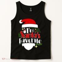 I'm Santa's Favorite Christmas Tank Top thumb 2