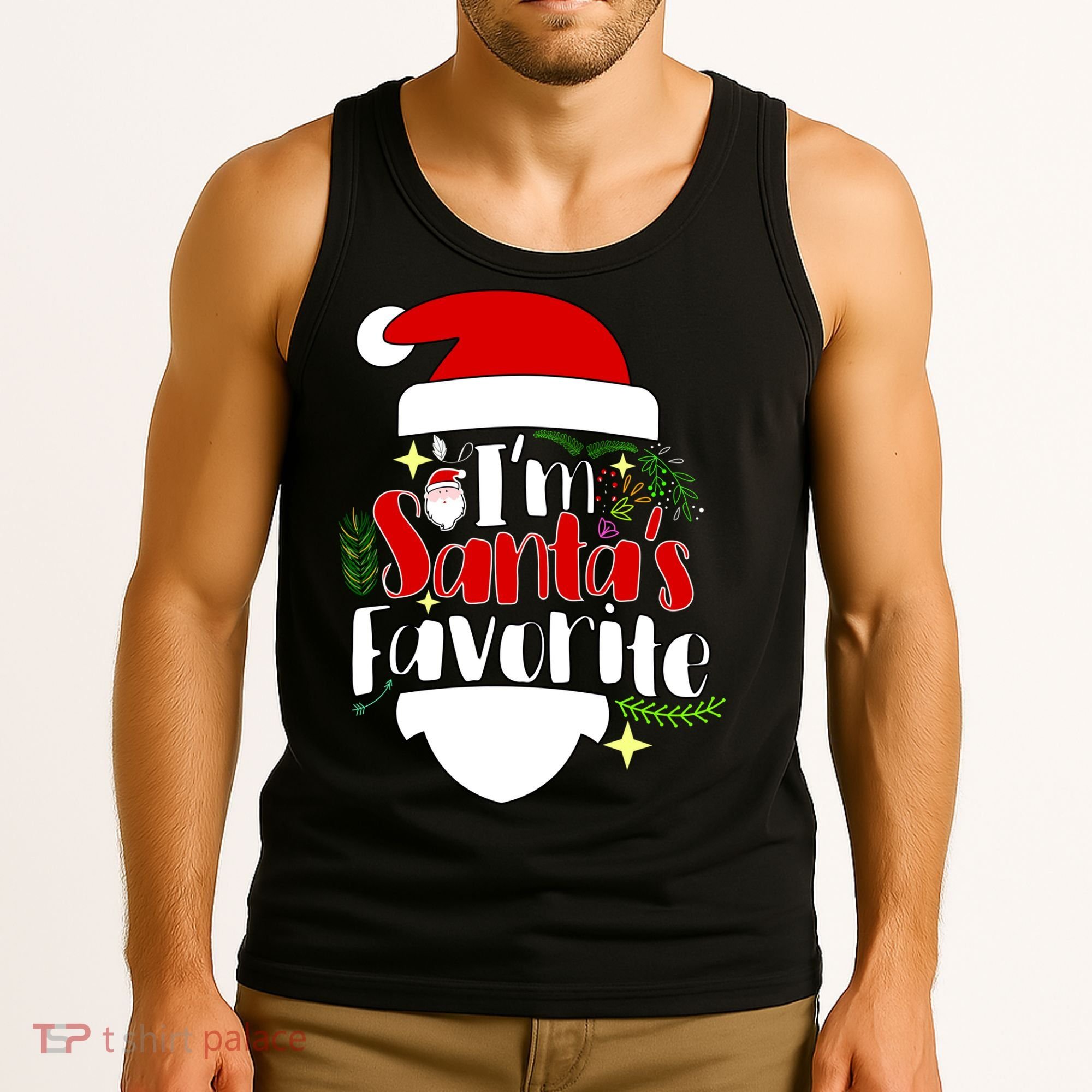 I'm Santa's Favorite Christmas Tank Top