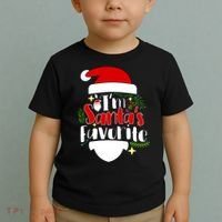 I'm Santa's Favorite Christmas Toddler T-Shirt thumb 2