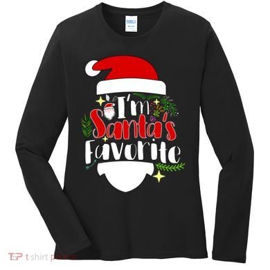 I'm Santa's Favorite Christmas Women's Long Sleeve Shirt