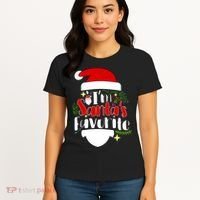 I'm Santa's Favorite Christmas Women's T-Shirt thumb 4