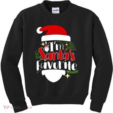 I'm Santa's Favorite Christmas Kids Sweatshirt