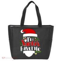 I'm Santa's Favorite Christmas Tote Bag thumb 0