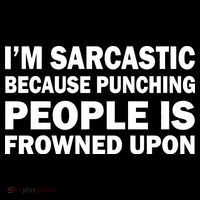 I'm Sarcastic Because Punching People Is Frowned Upon Women's Tank Top thumb 5