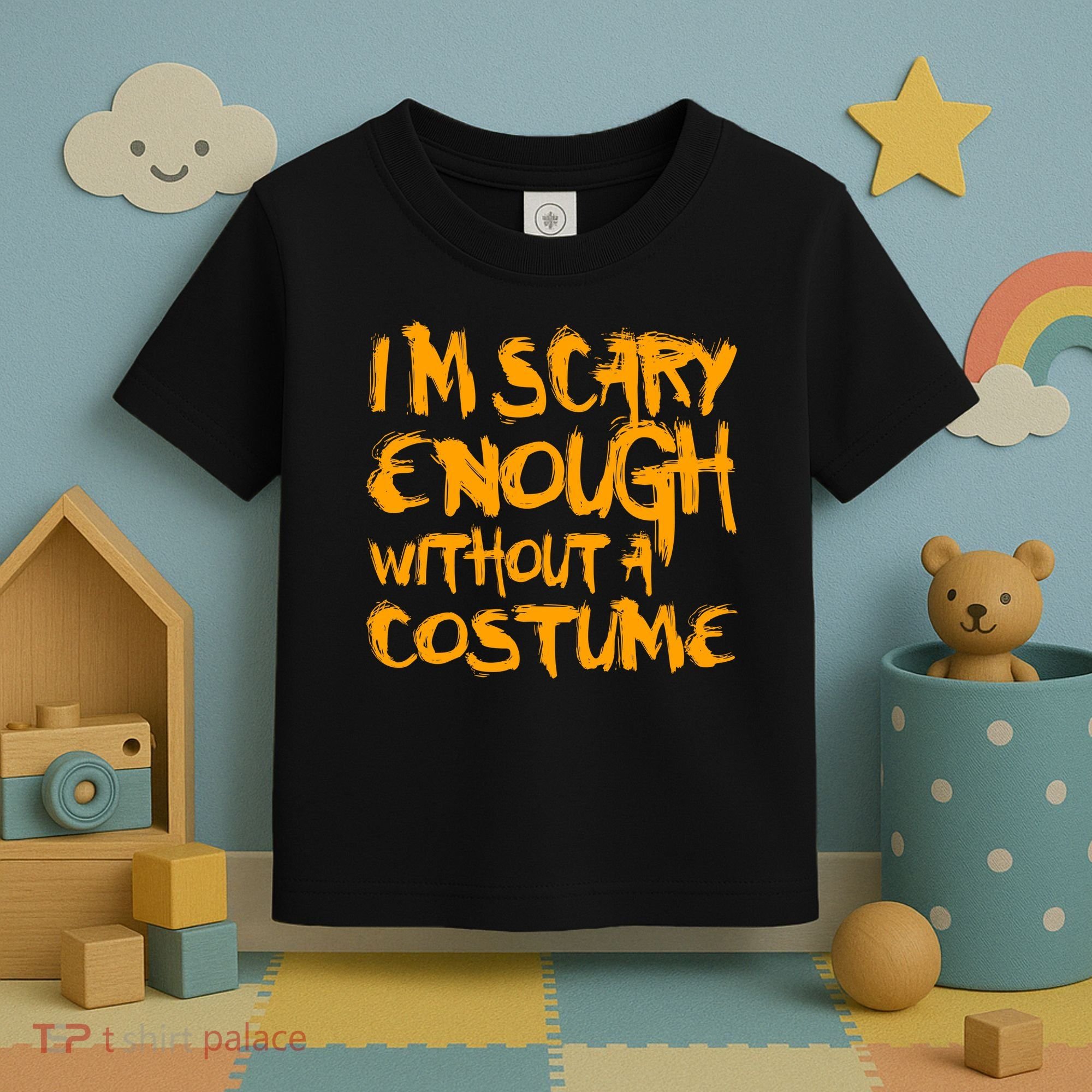 I'm Scary Enough Without A Costume Toddler T-Shirt