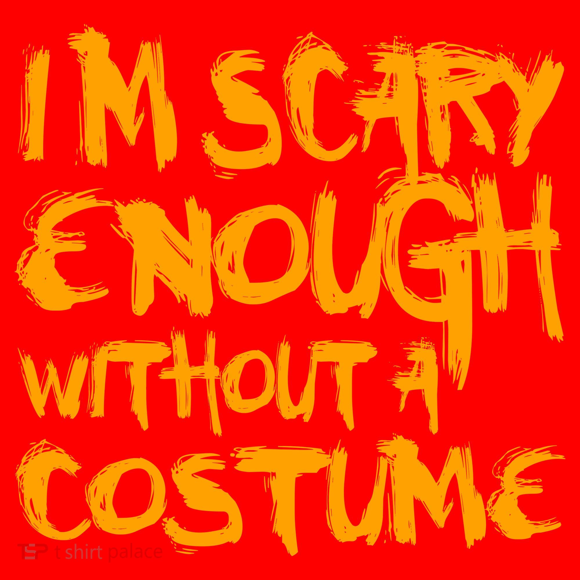 I'm Scary Enough Without A Costume Santa Hat