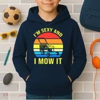 I'm Sexy And I Mow It Kids Hoodie thumb 2
