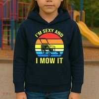I'm Sexy And I Mow It Kids Hoodie thumb 3