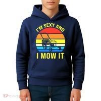 I'm Sexy And I Mow It Kids Hoodie thumb 4